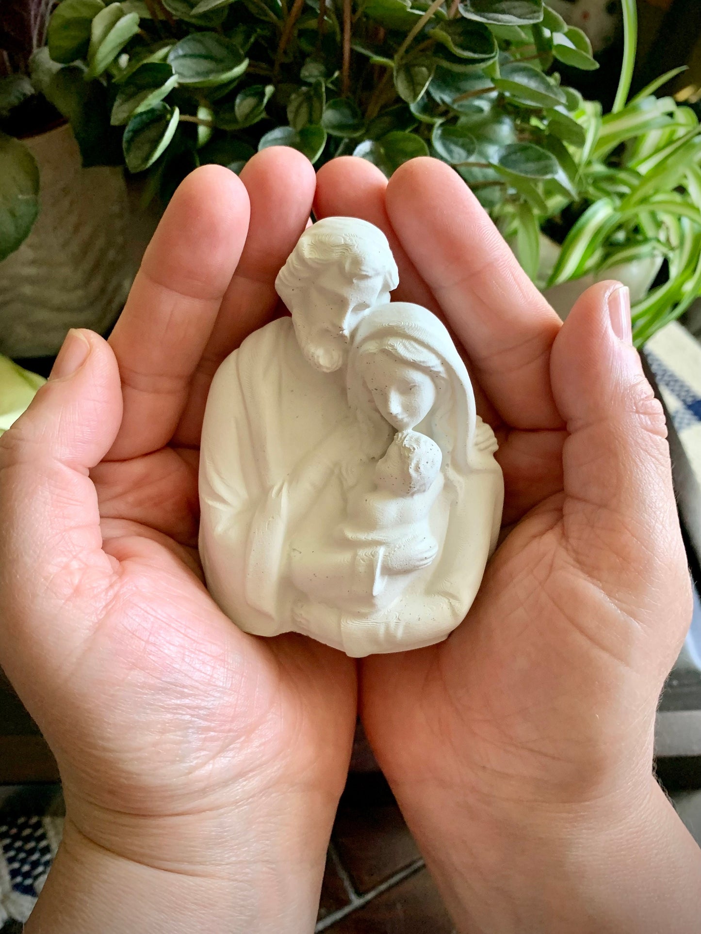 Concrete Holy Family Statue – Nativity Scene of Jesus, Mary & Joseph