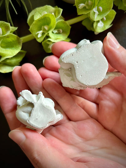 Set of Five Small Concrete Angel Statues