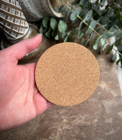 Set of Cork Inserts for Round Concrete Coasters | 3.5 inches x 1/8 inch thick