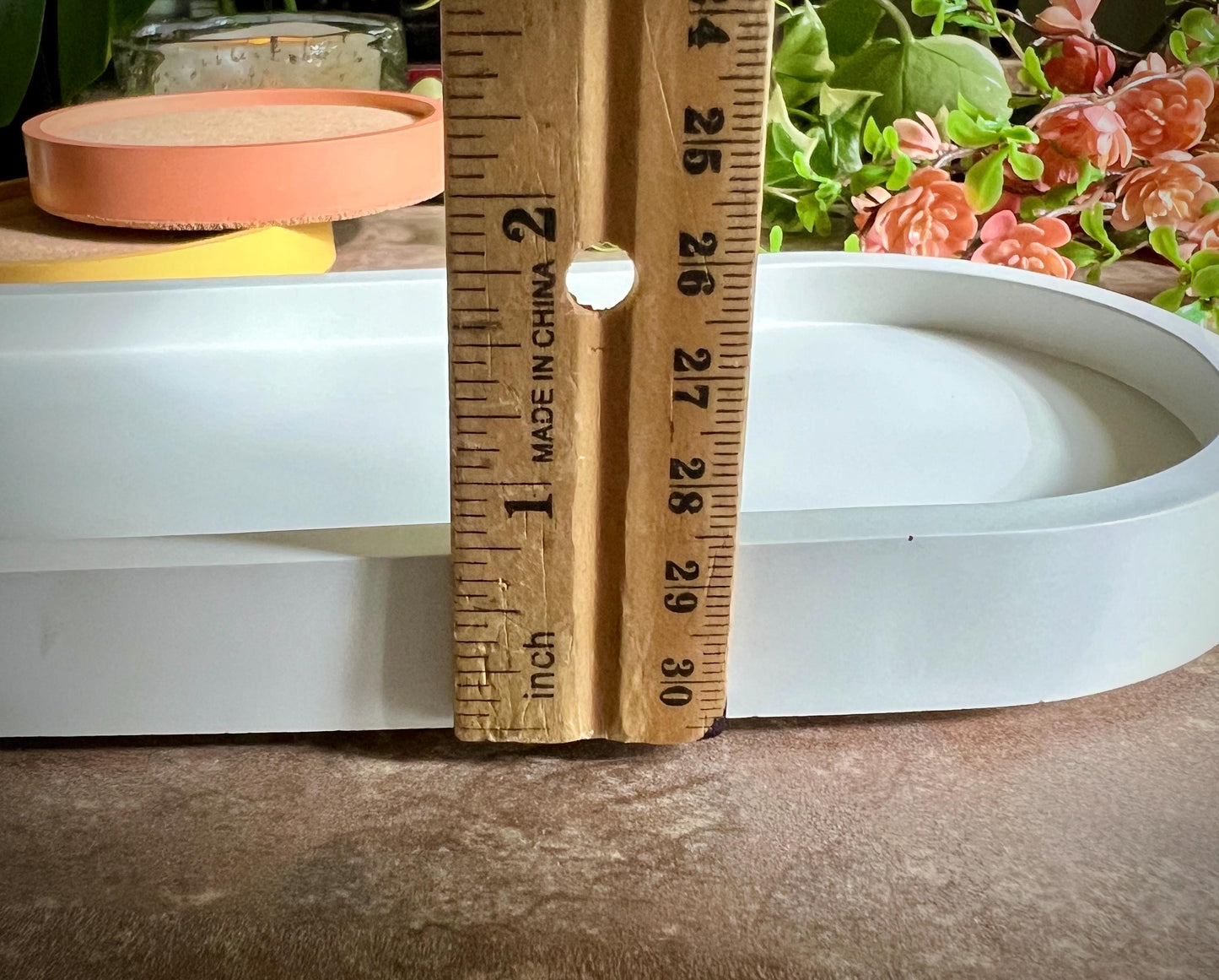 Concrete Oval 9 Inch Tray