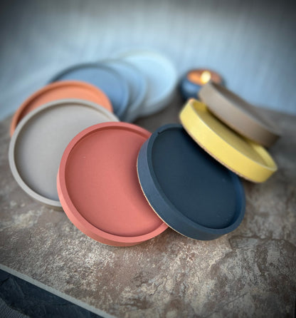 Round Concrete Coasters