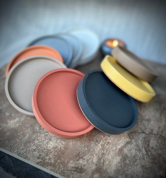 Round Concrete Coasters