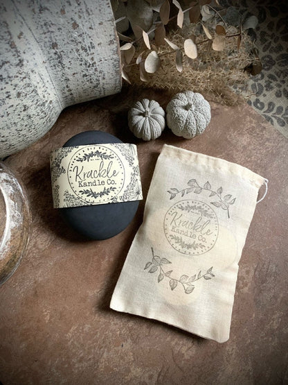 Concrete Pebble Tea Light Candle Holder and Unscented Beeswax and Soy Tealights