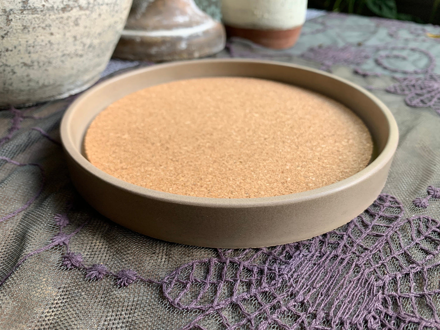 Round Concrete 6 Inch Tray