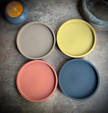 Round Concrete Coasters