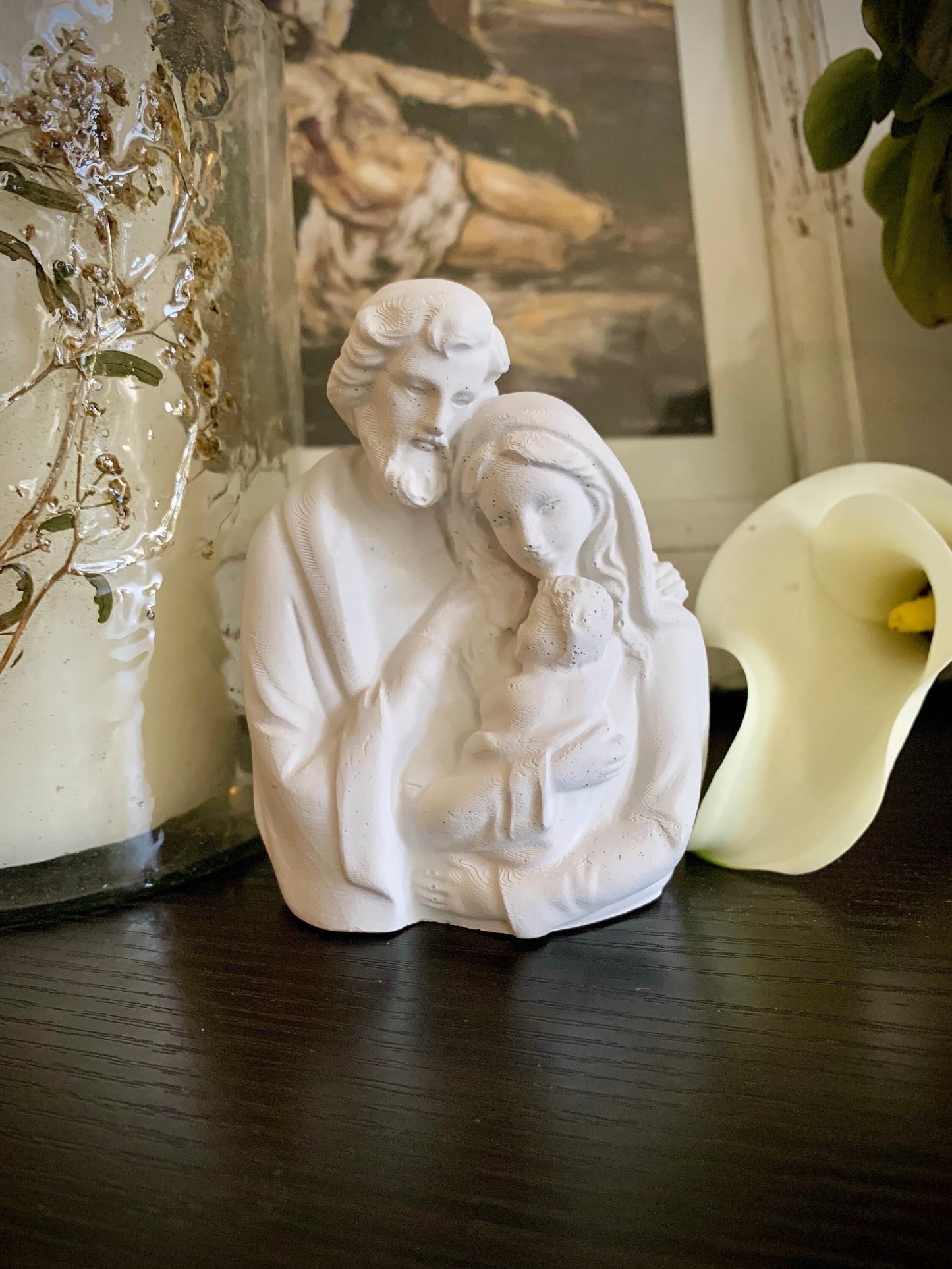 Concrete Holy Family Statue – Nativity Scene of Jesus, Mary & Joseph