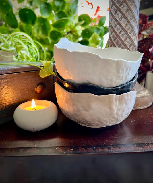 Textured 5 Inch Concrete Bowl
