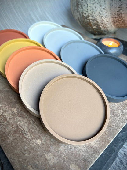 Round Concrete Coasters